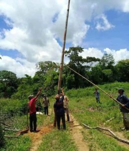 Comuna Maisanta entregaproyecto de alumbrado público